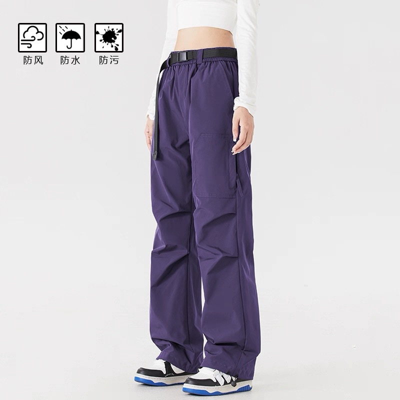 山系冲锋裤女秋冬工装裤男户外防水登山徒步伞兵动动裤小个子长裤细节图