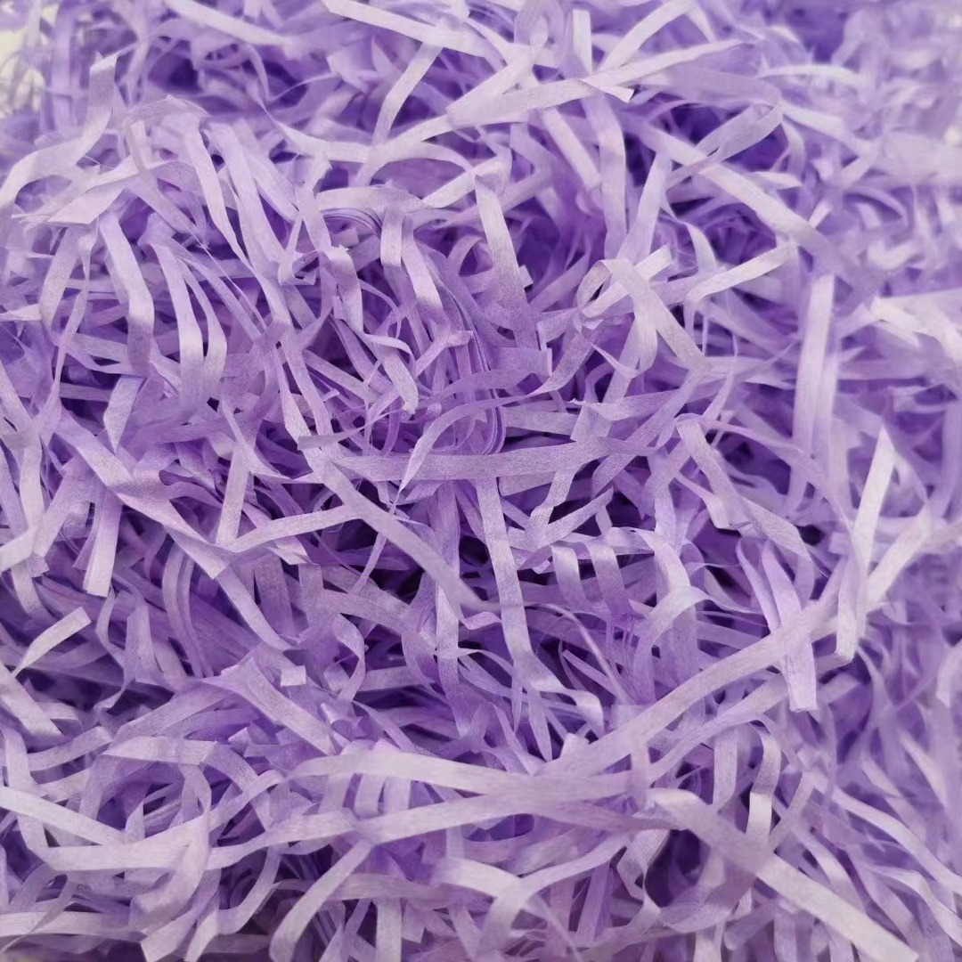 High-end multi-color solid color raffia grass chicken nest grass shredded paper thread decorative filling, raffia grass thread creative decoration details Picture
