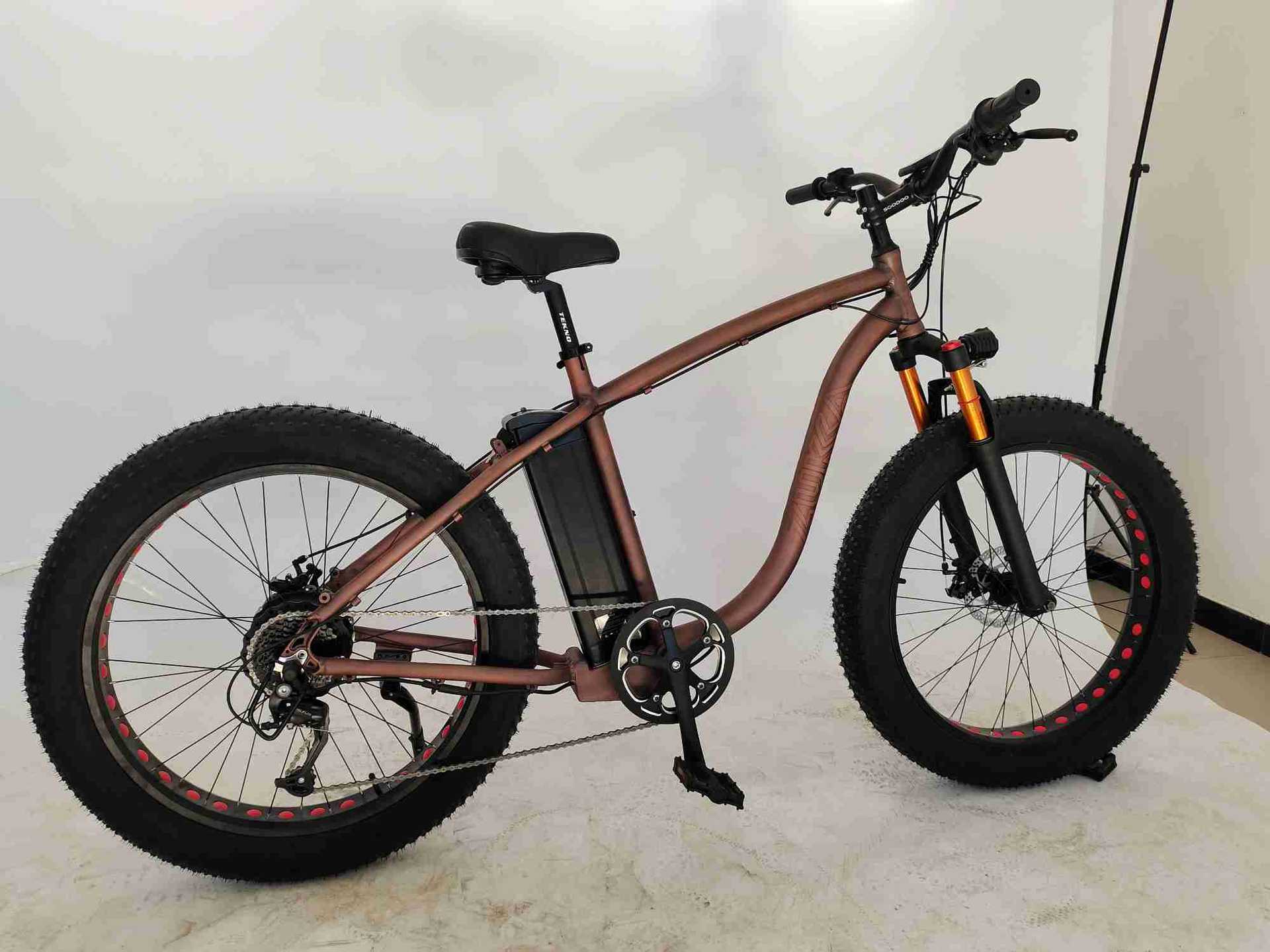 Lithium battery bicycles, electric mountain bikes, adult variable speed bikes, male and female students, cross-country racing bikes, beach bikes details Picture