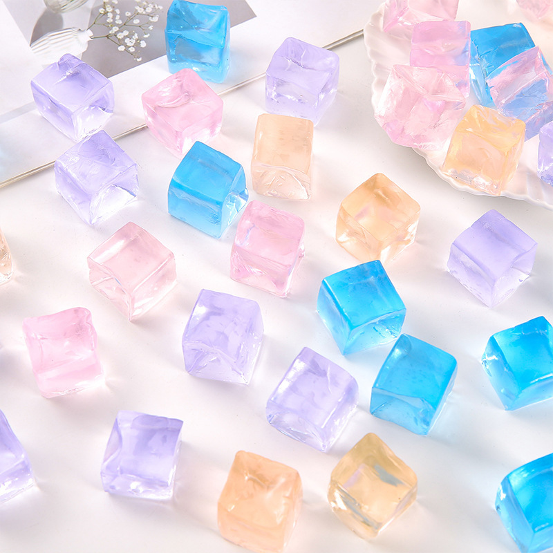 Ice Cube Kneading Fun Simulation Large transparent jelly Slow rebound Stress Relief Release, a stress-relieving toy ice cube kneading Specification image