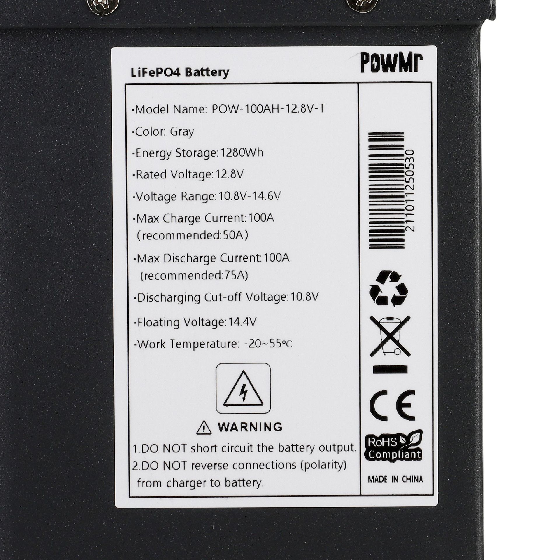 12.8 V100AH300AHLifepo4battery lithium generation of lead-acid battery lithium iron phosphate battery power supply Specification image