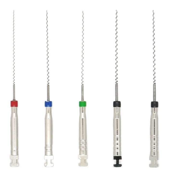 Cross-border exclusive dental delivery needle, spiral delivery needle, stainless steel root canal machine, handless pulp extraction needle, administration needle Item Picture