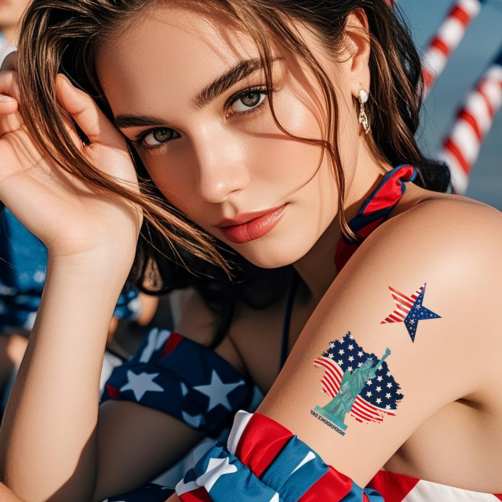 纹身贴/点亮纹身贴/假纹身/飞天小女警/纹身纸产品图