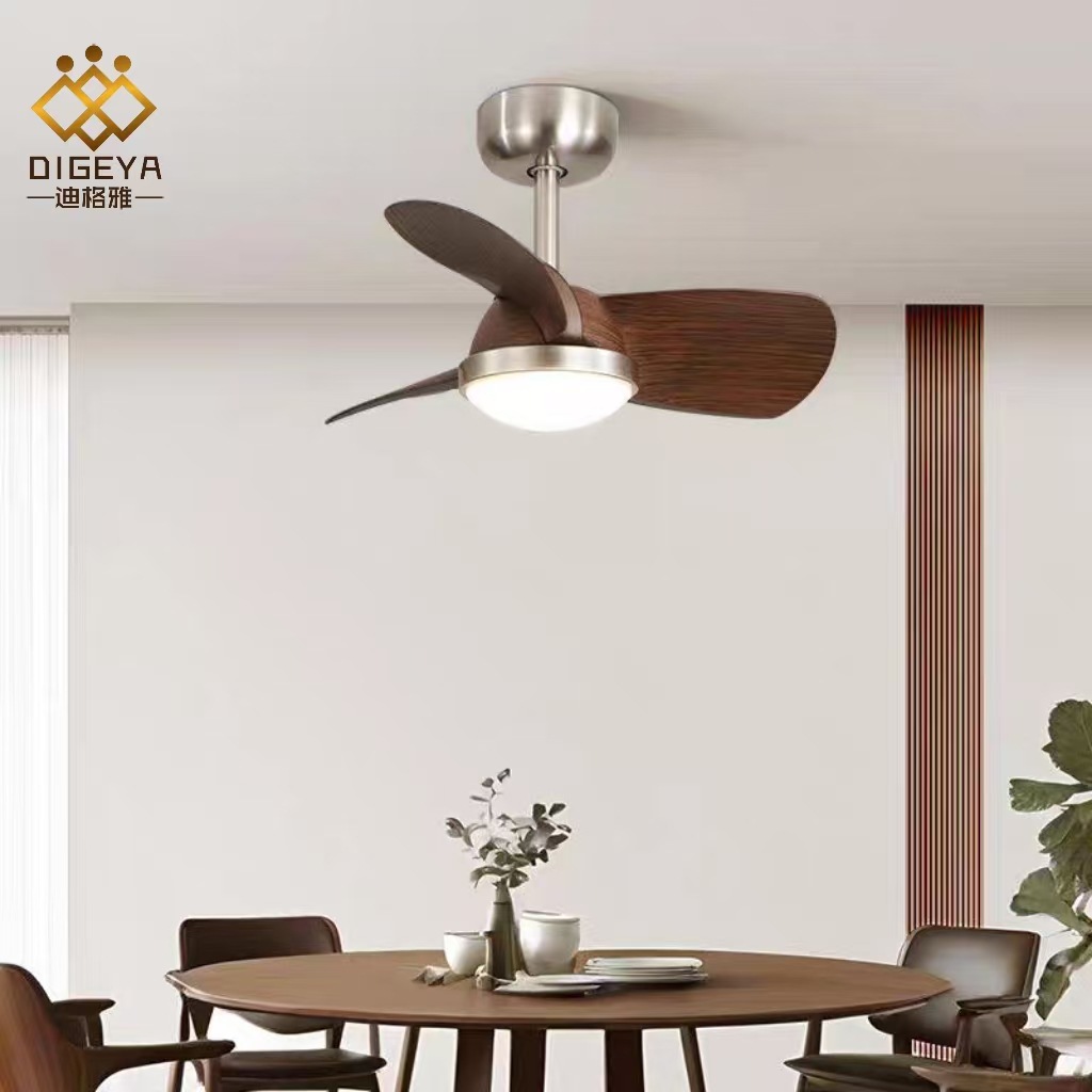 Digya estilo francés estilo chino antiguo dormitorio ojo protector ventilador lámpara retro nogal comedor estudio de frecuencia variable lámpara silenciosa details Picture
