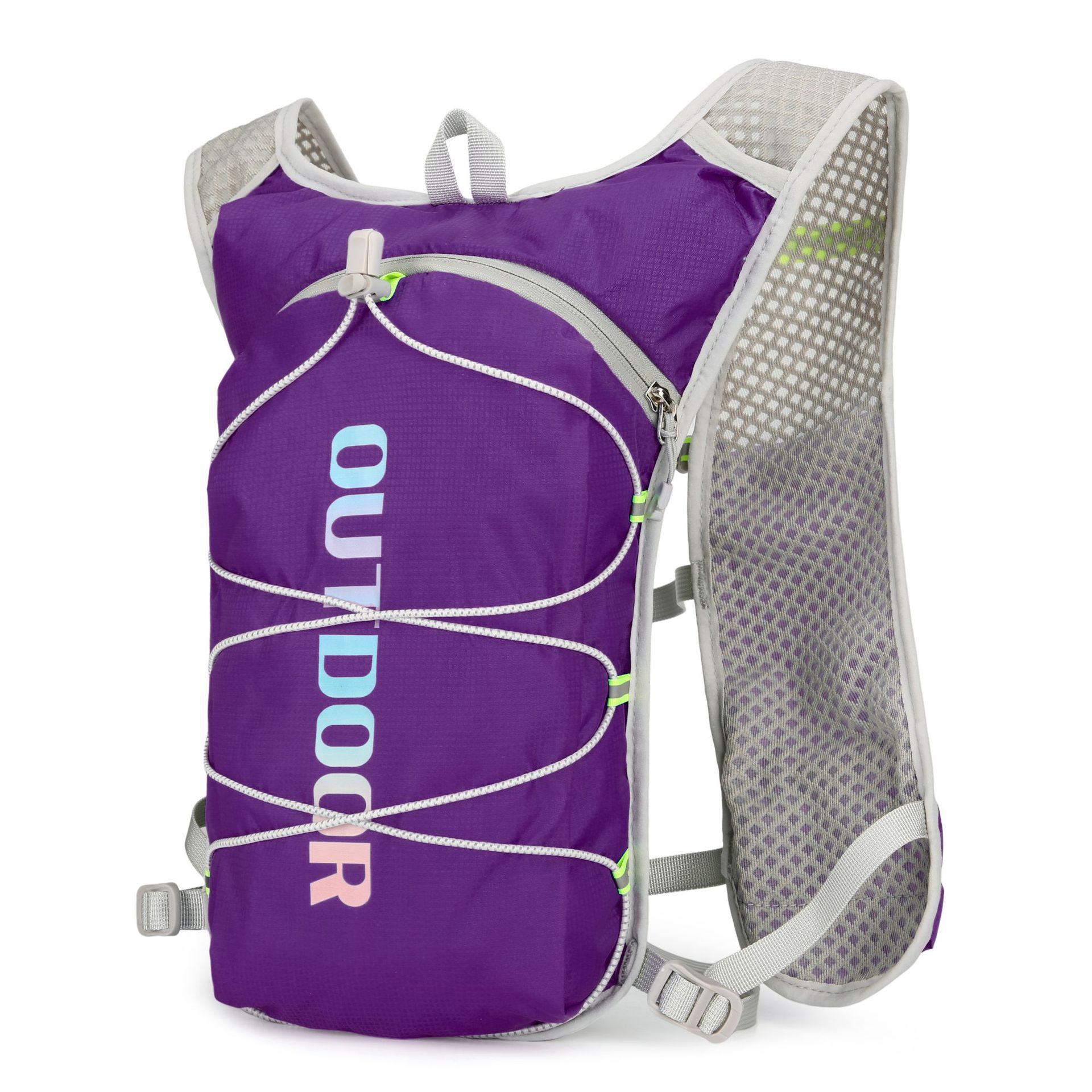 New multi-functional nylon running backpack, safety reflective sports backpack, water bag backpack and cycling bag Specification image