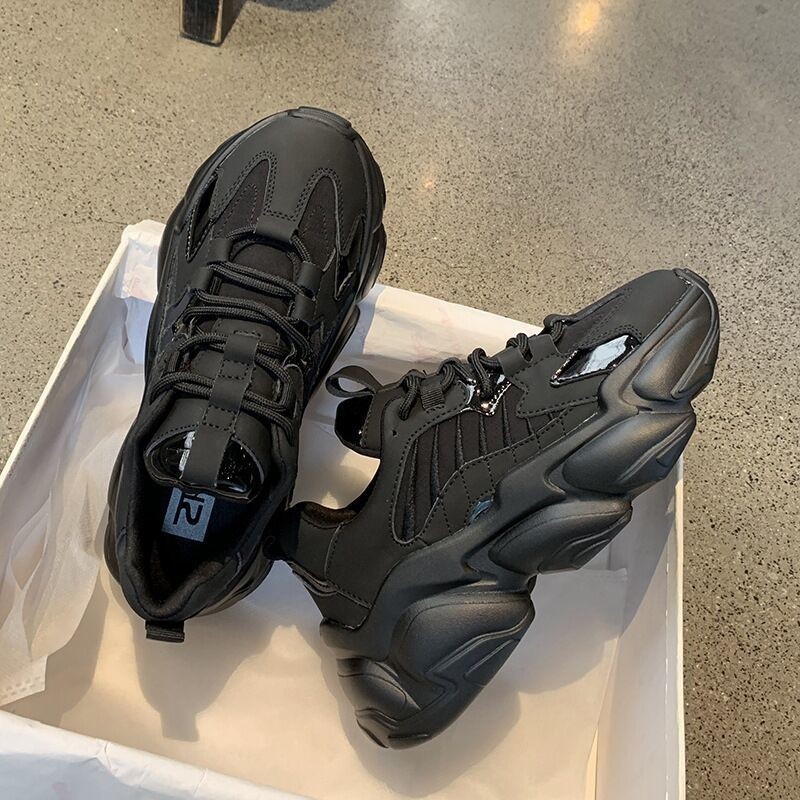 舒适女鞋软底不累脚老爹鞋女潮ins休闲百搭厚底欧洲站街拍运动鞋