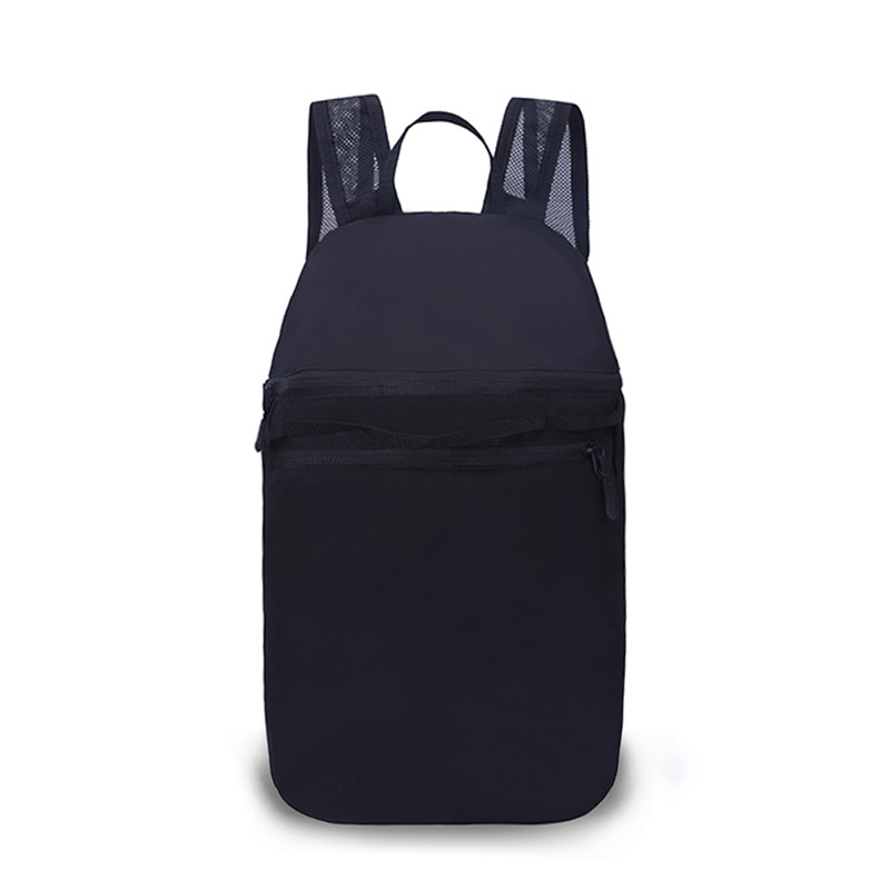 Folding travel backpack with logo printing, simple and ultra-light skin bag for outdoor travel, training backpack for male and female students Application Scenario