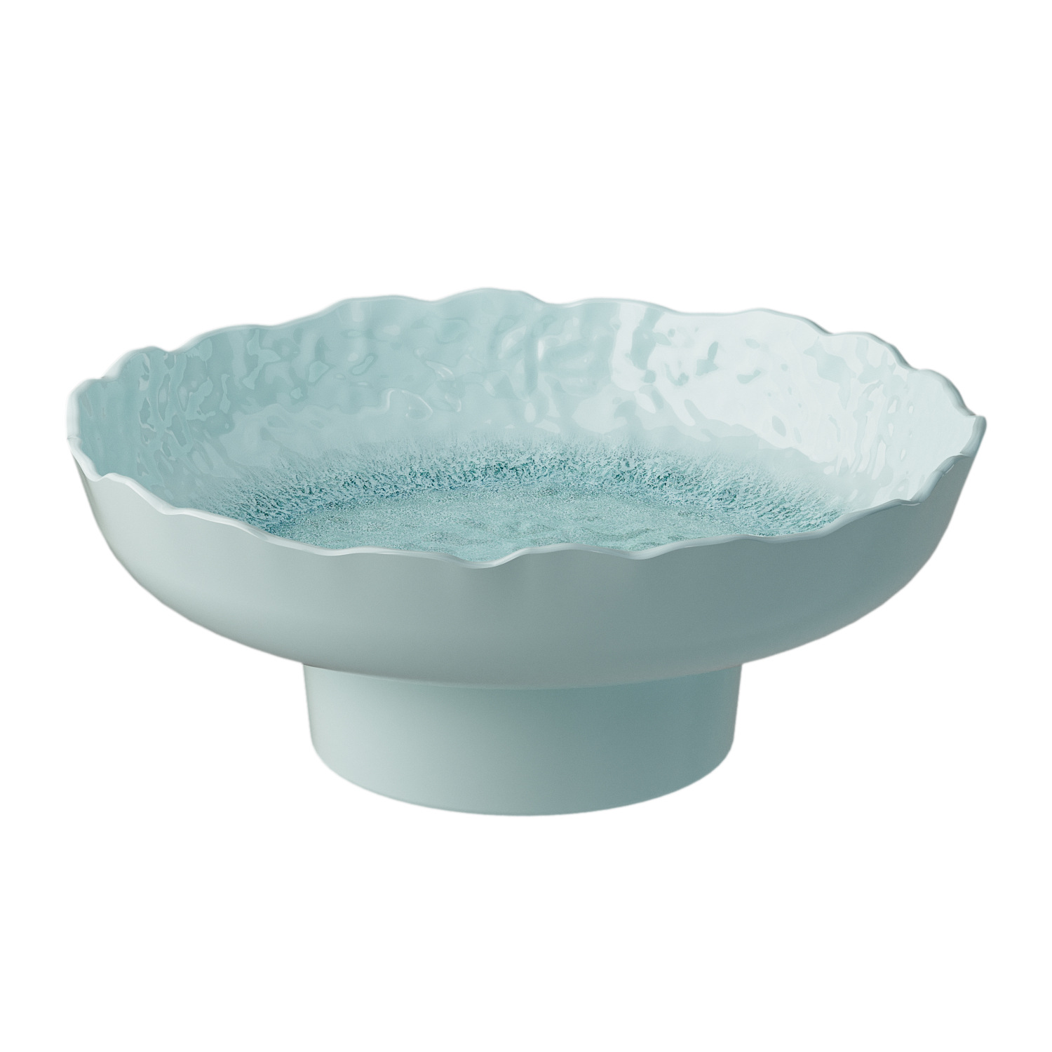 Customized melamine high-legged fruit plate, home living room dried fruit plate, Chinese tray, high-end dessert display, dim sum plate Application Scenario