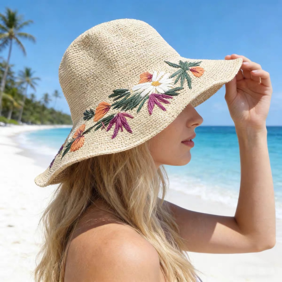 Beige trenzado gorra rubia mujer gorra de dormir hombre malla de esponja gorra de entrenamiento militar casual sombrero versátil
