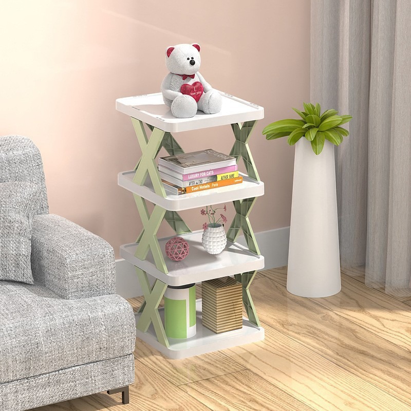 Multi-layer creative shoe racks, household small shoe cabinets, economic dormitory entrance shoe racks, no installation required, simple folding shoe cabinets wholesale Specification image