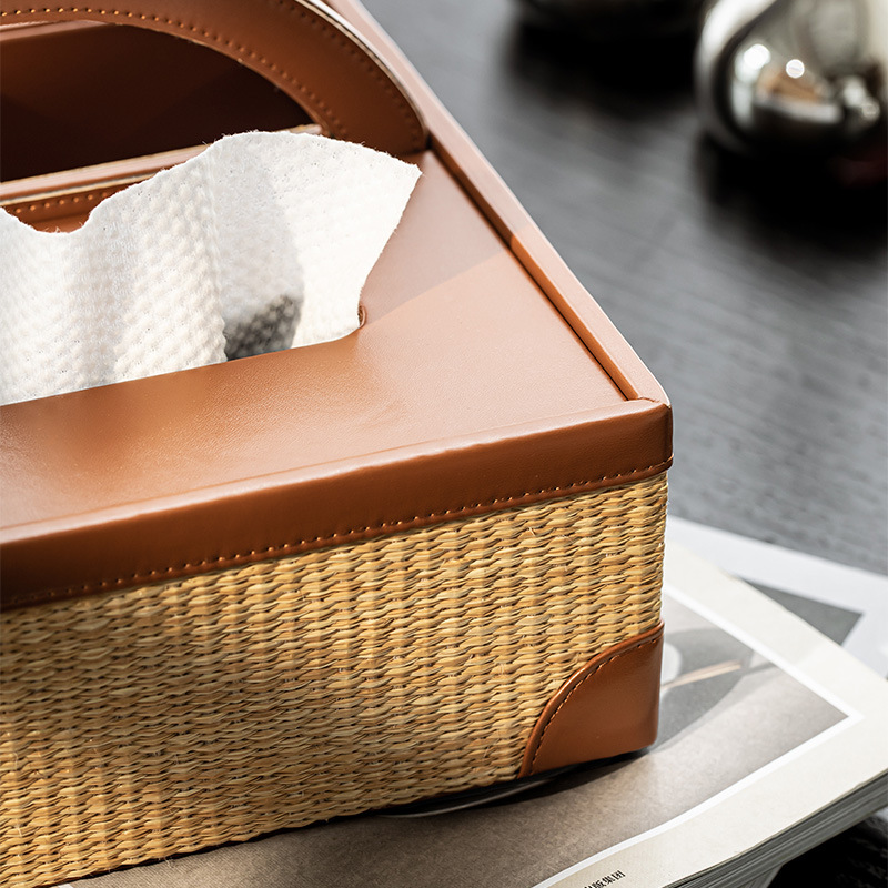 Multi-functional tissue box, high appearance level in the living room, light luxury home homestay, creative tissue storage box, remote control tissue box Application Scenario