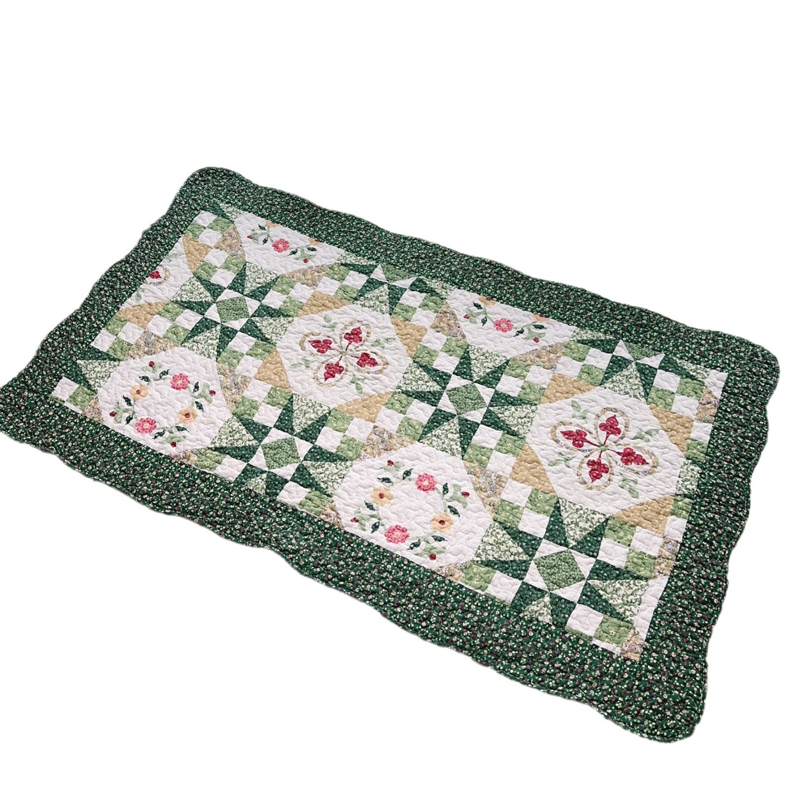 Cross-border pure cotton sofa MATS, kitchen MATS, living room crawling floor MATS, water-absorbing machine washable quilted anti-slip MATS, tatami manufacturers Item Picture