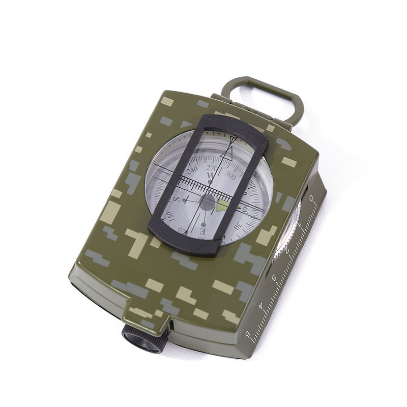 Wholesale of cross-border alloy luminous compass, outdoor camouflage precision compass, multi-functional folding compass