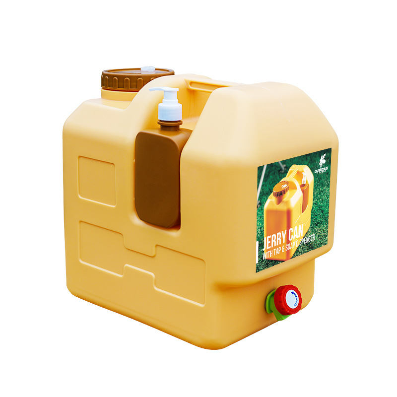 Outdoor portable vehicle-mounted 20L food-grade drinking water bucket, camping and picnic hand-held large-capacity water tank Item Picture