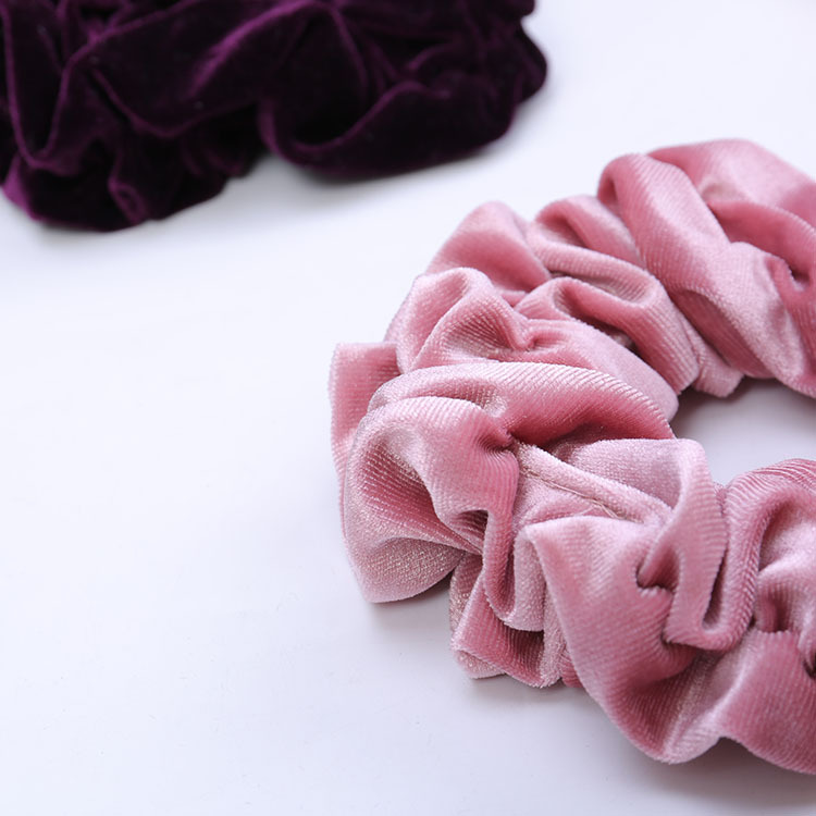 New Korean-style velvet hairpin large intestine hair band women's fashionable headwear with high elasticity. Wholesale of large intestine hair bands Item Picture