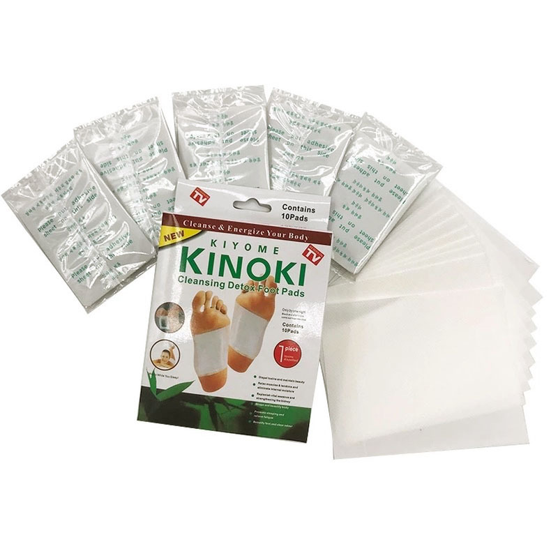 KINOKI foot Patches, cold protection patches, pain patches, moxibustion patches, English and Korean foot patches, health preservation patches, Thai foot patches, 10 pieces