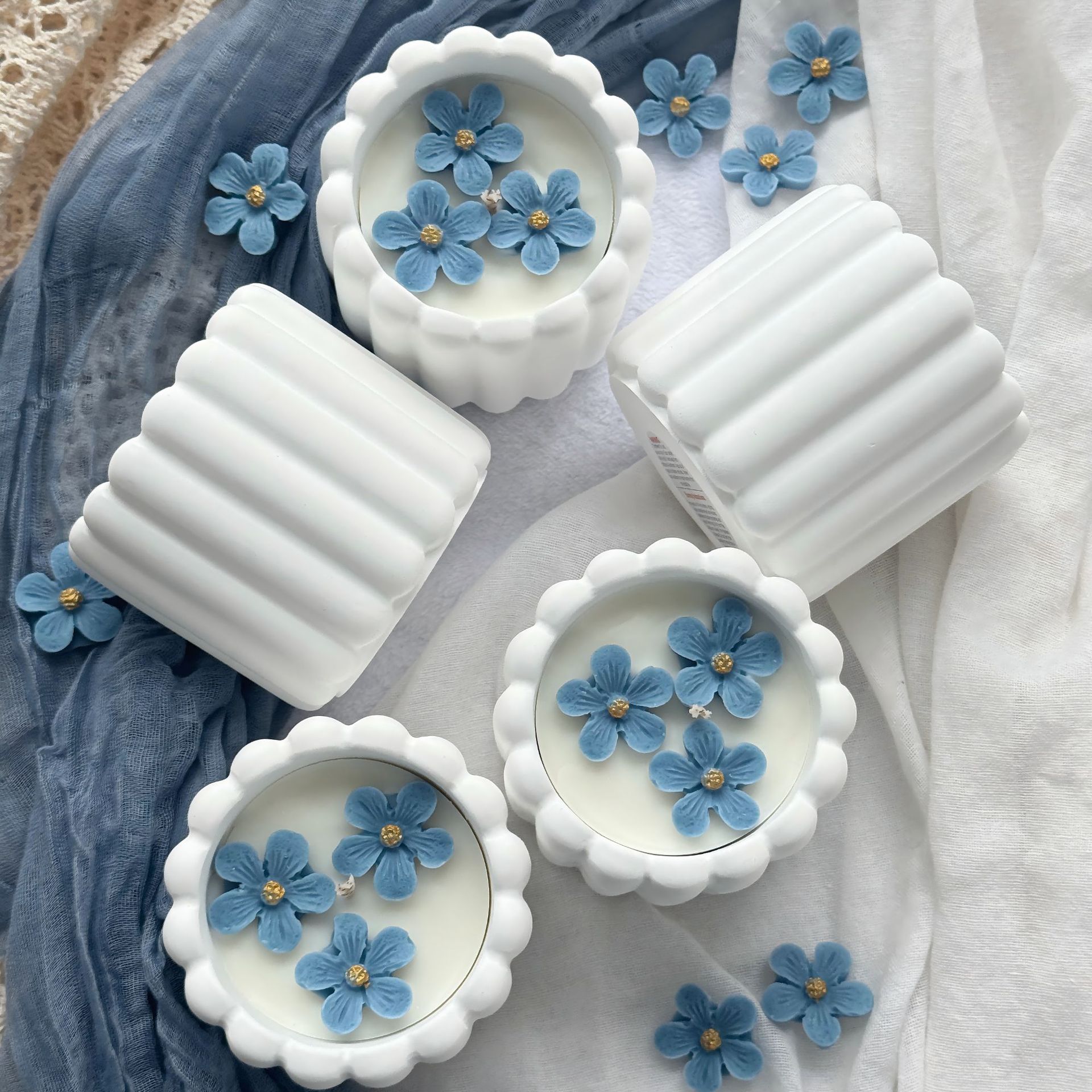 春日克莱茵蓝樱花清酒优雅高奢香薰蜡烛家居装饰节日礼物源头批发