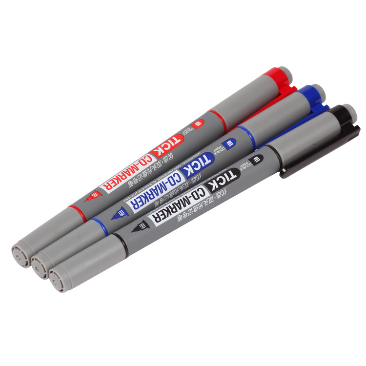 Tianfeng 197 CD marker pen wholesale, 12 pieces of red, blue and black CD pens per box Specification image