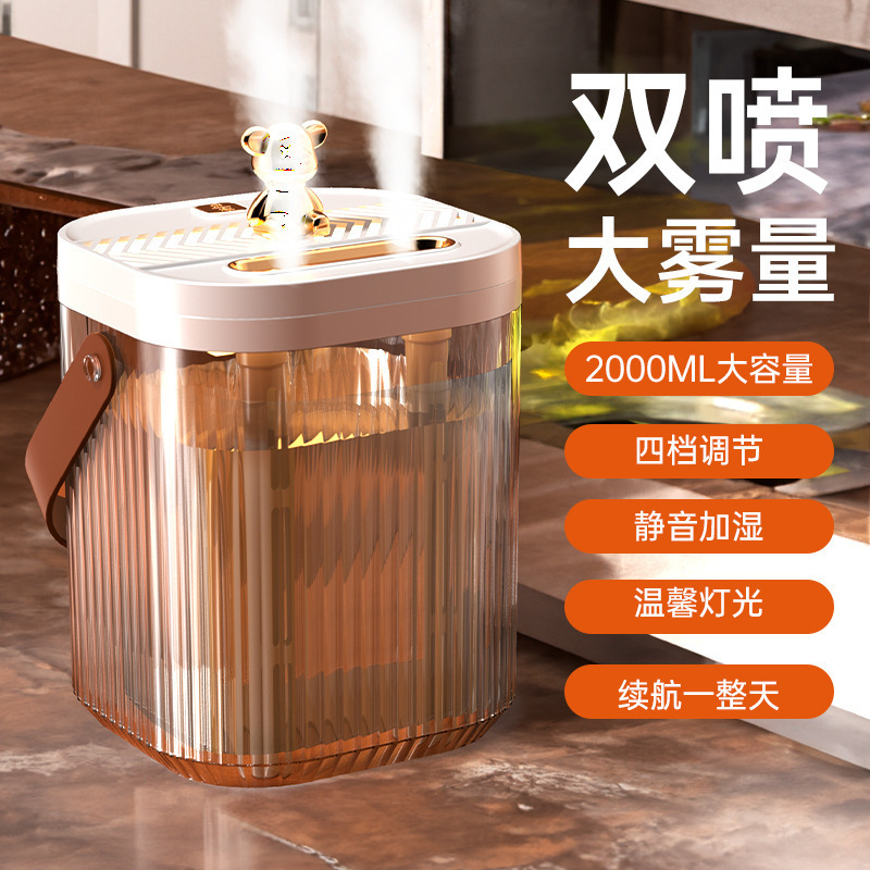 跨境爆款双喷头加湿器大雾量雾化器 家用补水空气加湿器喷雾静音 Application Scenario