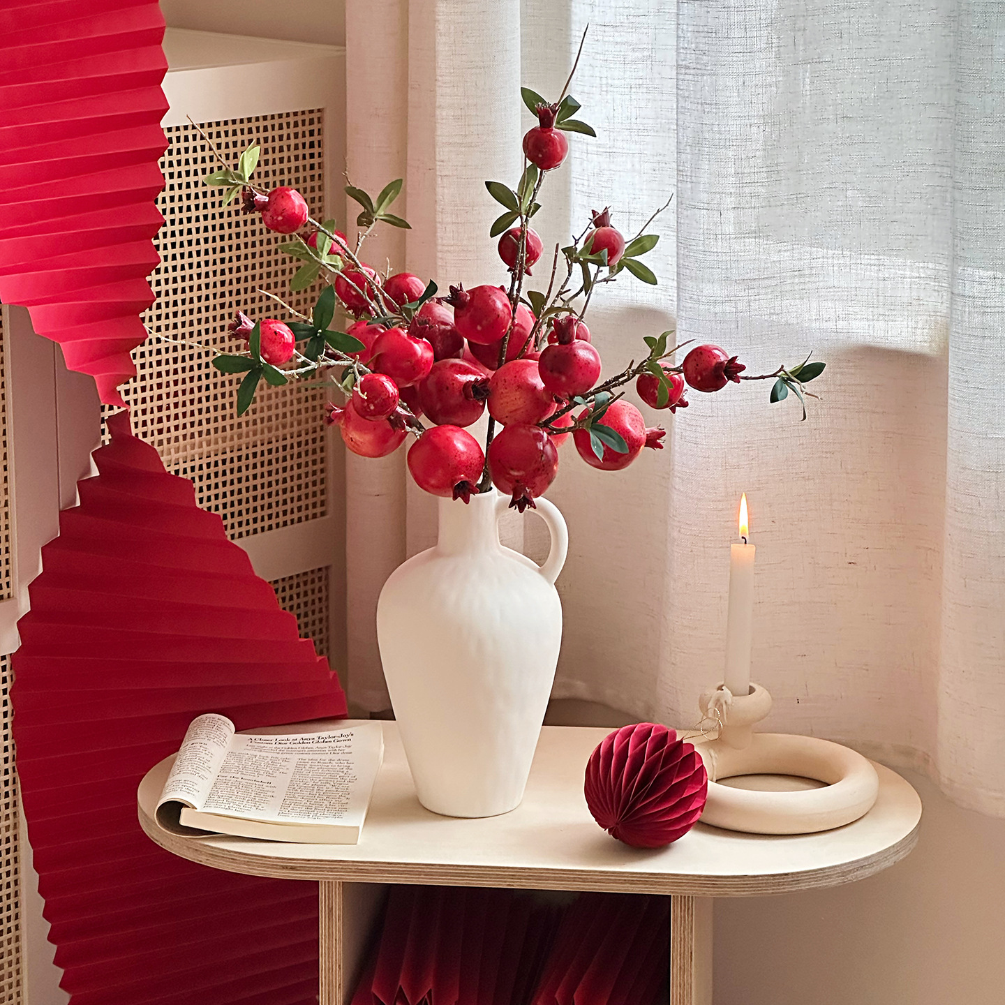 仿真花DIY发饰配件/假花/5朵塑膠花/仿真花/假花批发产品图