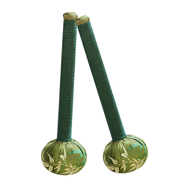 Bamboo leaf mugwort hammer, rising steadily, satin health hammer, meridian tapping massage hammer, Teachers' Day gift mugwort hammer Item Picture
