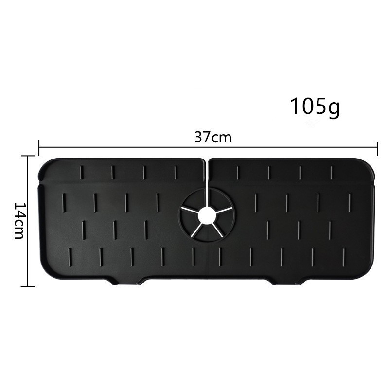Factory direct sales of food-grade silicone water pads, kitchen and bathroom sink faucet splash-proof sink pads, foldable Specification image