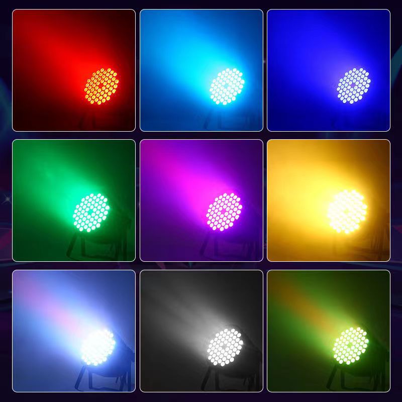 54颗3W全彩帕灯舞台灯led染色灯婚礼宴会厅直播舞台灯光秀频闪详情图4