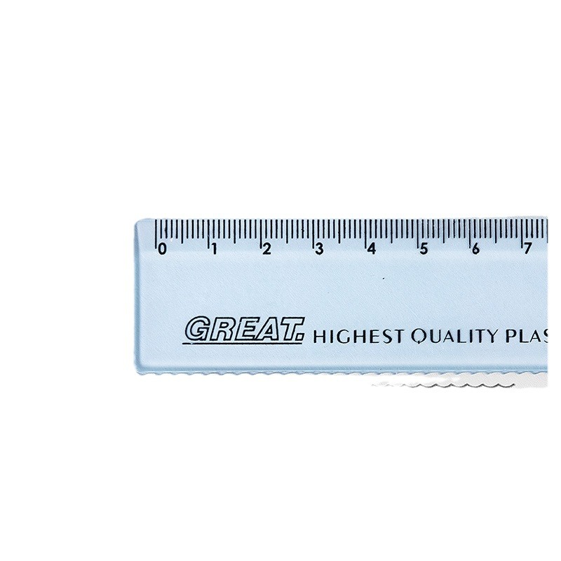 وتعلم مجموعة مؤلفة من أربعة أطقم من طراز 15CM من أطفال صغار السن أدوات القياس ذات اللون الازرق الضحل والمستلزمات المكتبية Item Picture