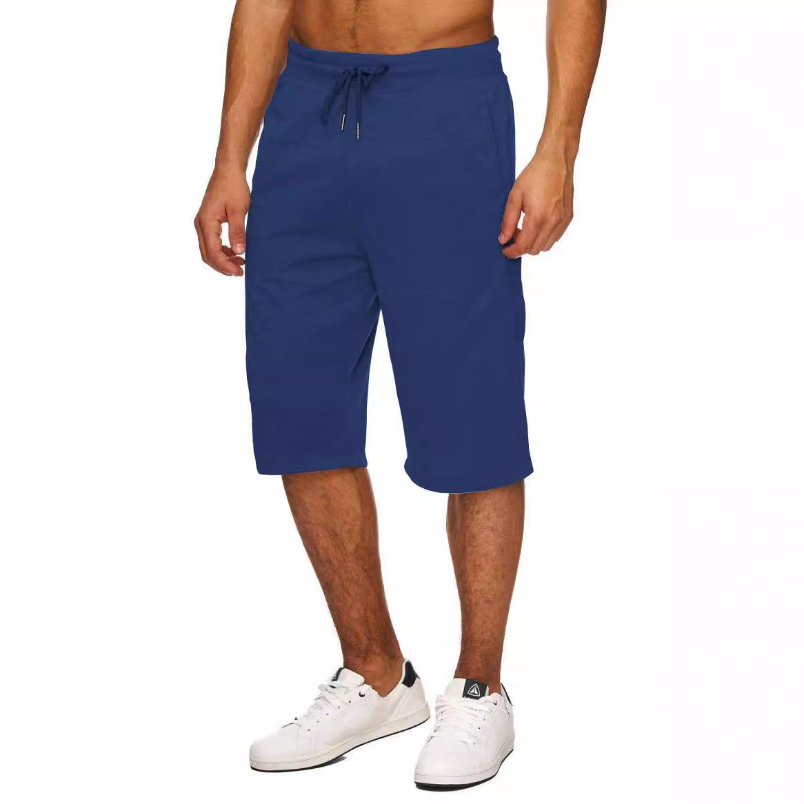 跨境热销2024新款男士宽松直筒七分裤大码休闲户外徒步运动跑步裤细节图