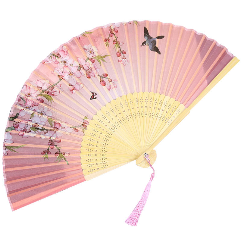 扇子/檀木扇/折叠扇/工艺折扇/扇子女夏季中国风白底实物图
