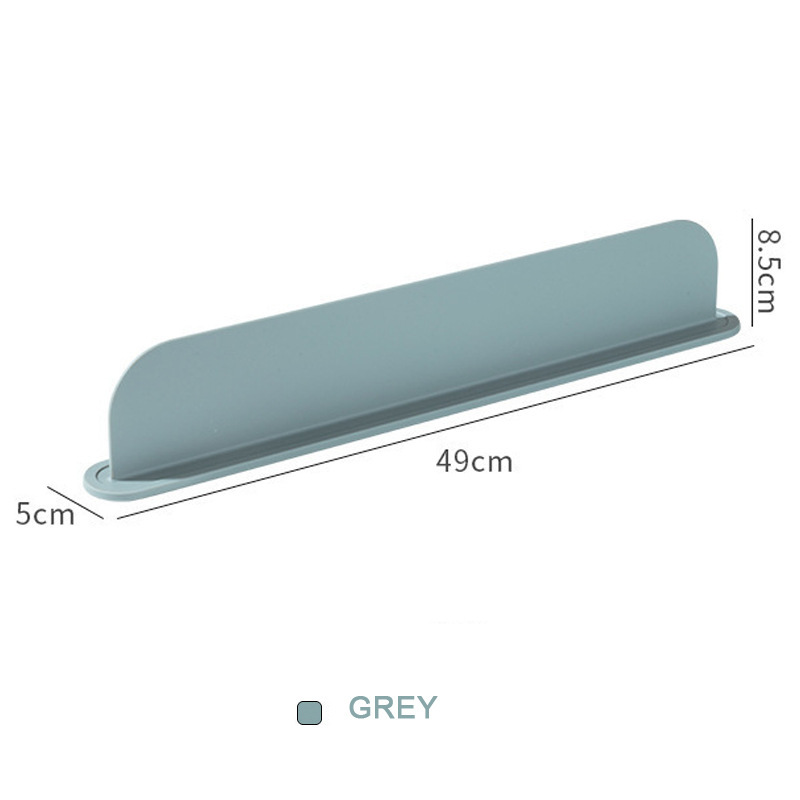 Silicone water deflector for household kitchen sink, splash-proof sink baffle partition, washbasin, silicone water deflector strip, anti-slip