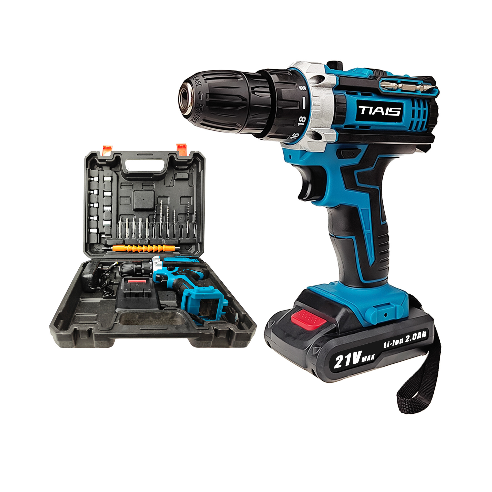 Foreign trade DW model cross-border multi-functional dual-speed lithium battery rechargeable drill, electric impact hand drill, screwdriver lithium battery drill