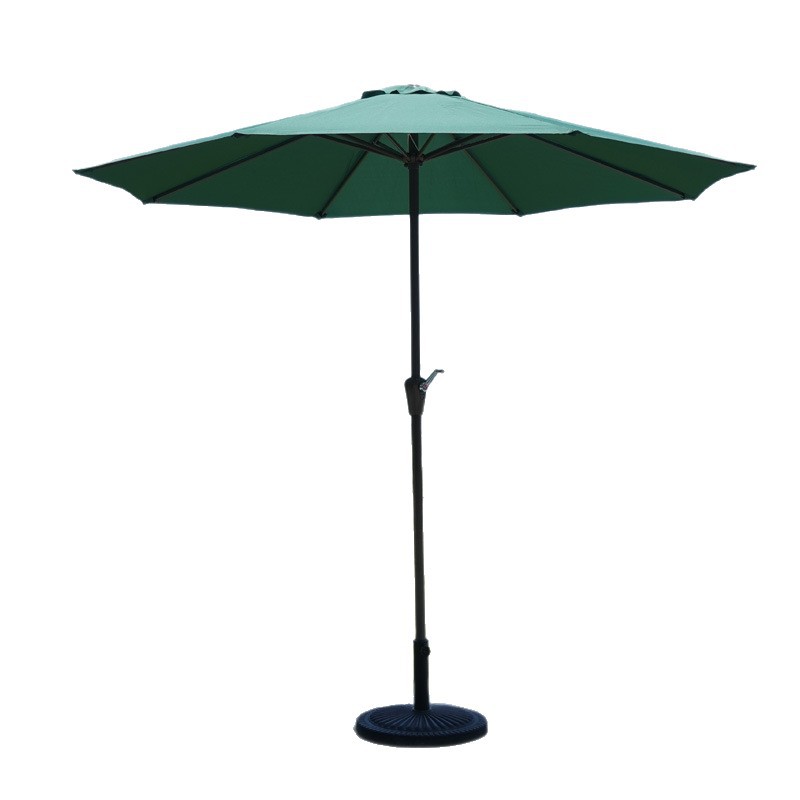 Outdoor large sunshade umbrellas, iron middle-pole umbrellas, hand-cranked straight-pole umbrellas, beach sun umbrellas, courtyard umbrellas, camping Item Picture