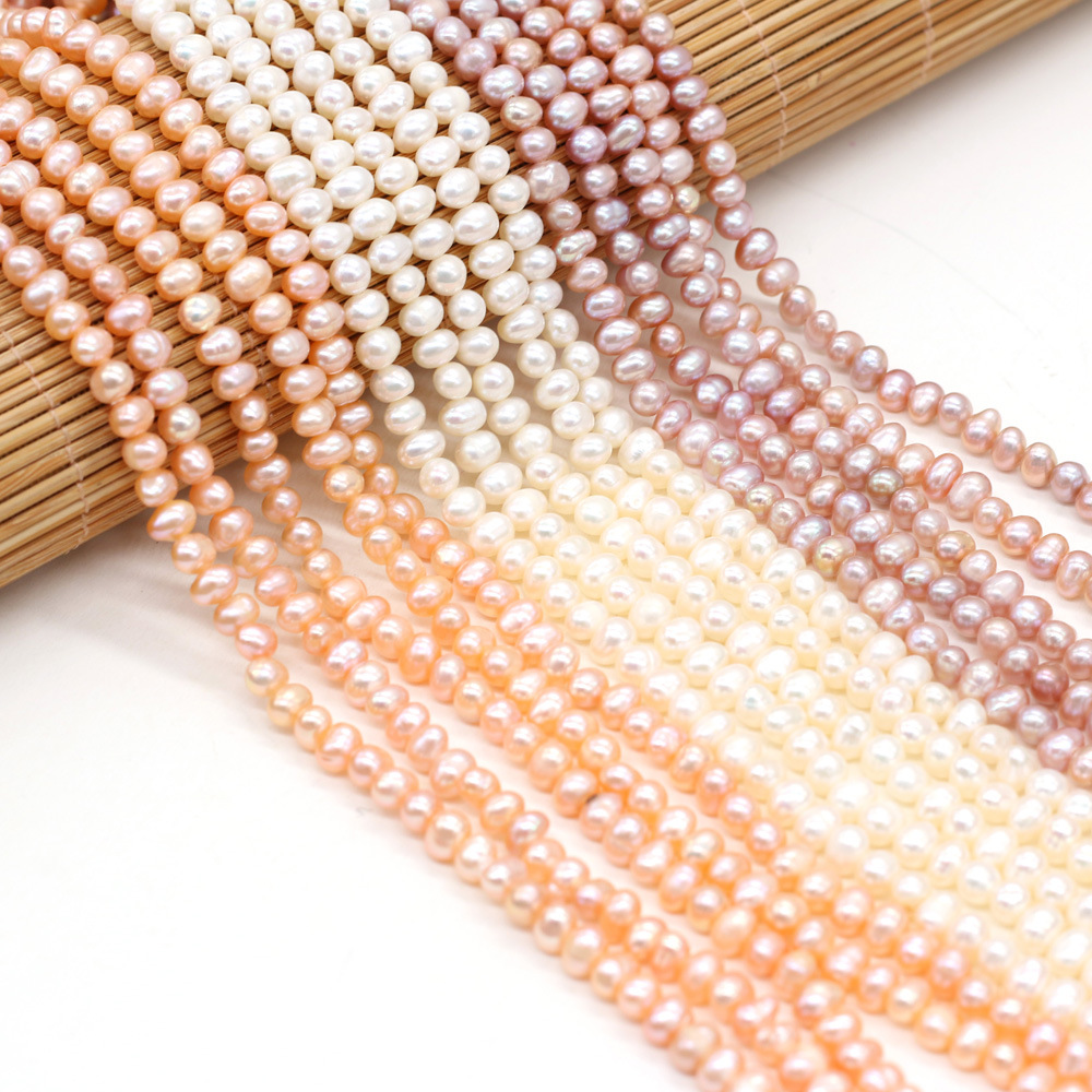 Exquisite natural freshwater pearl potato beads DIY jewelry accessories, handcrafted jewelry necklaces, semi-finished product production and wholesale