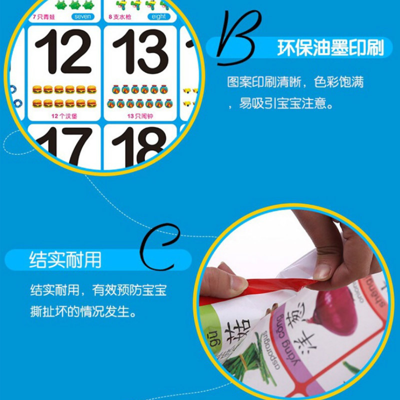 儿童挂卡识字/婴儿有声挂图/儿童立体书/星星头圈圈/我的世界细节图