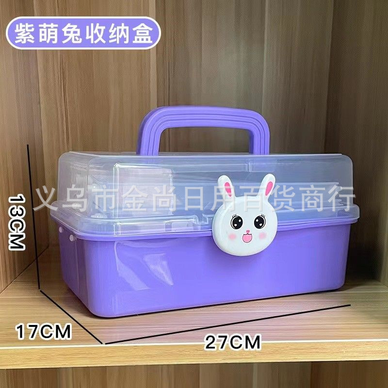 家用可爱卡通医药箱学生宿舍常备医疗箱急救药物药品收纳盒小药箱细节图