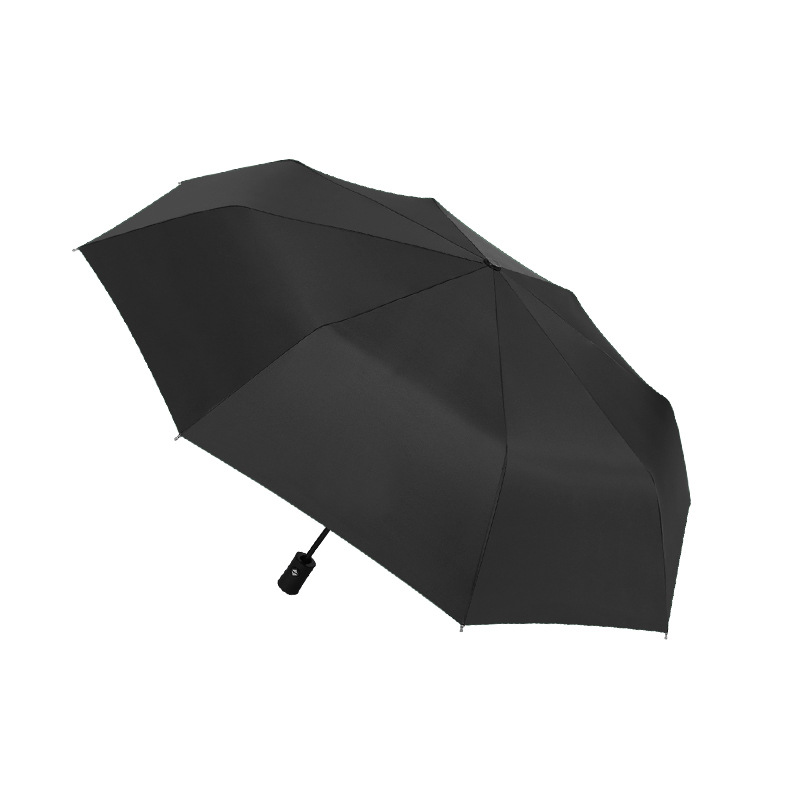Xingbao Umbrella Industry RST three-fold Umbrella, fully automatic black rubber umbrella wholesale, printed logo advertising umbrella in stock Item Picture