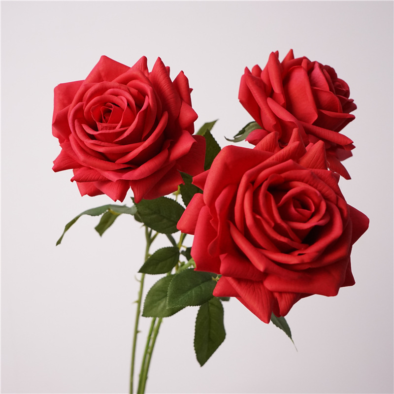 花杆/火把狂欢夜导具/仿真花/仿真花diy发饰/电镀玫瑰花产品图