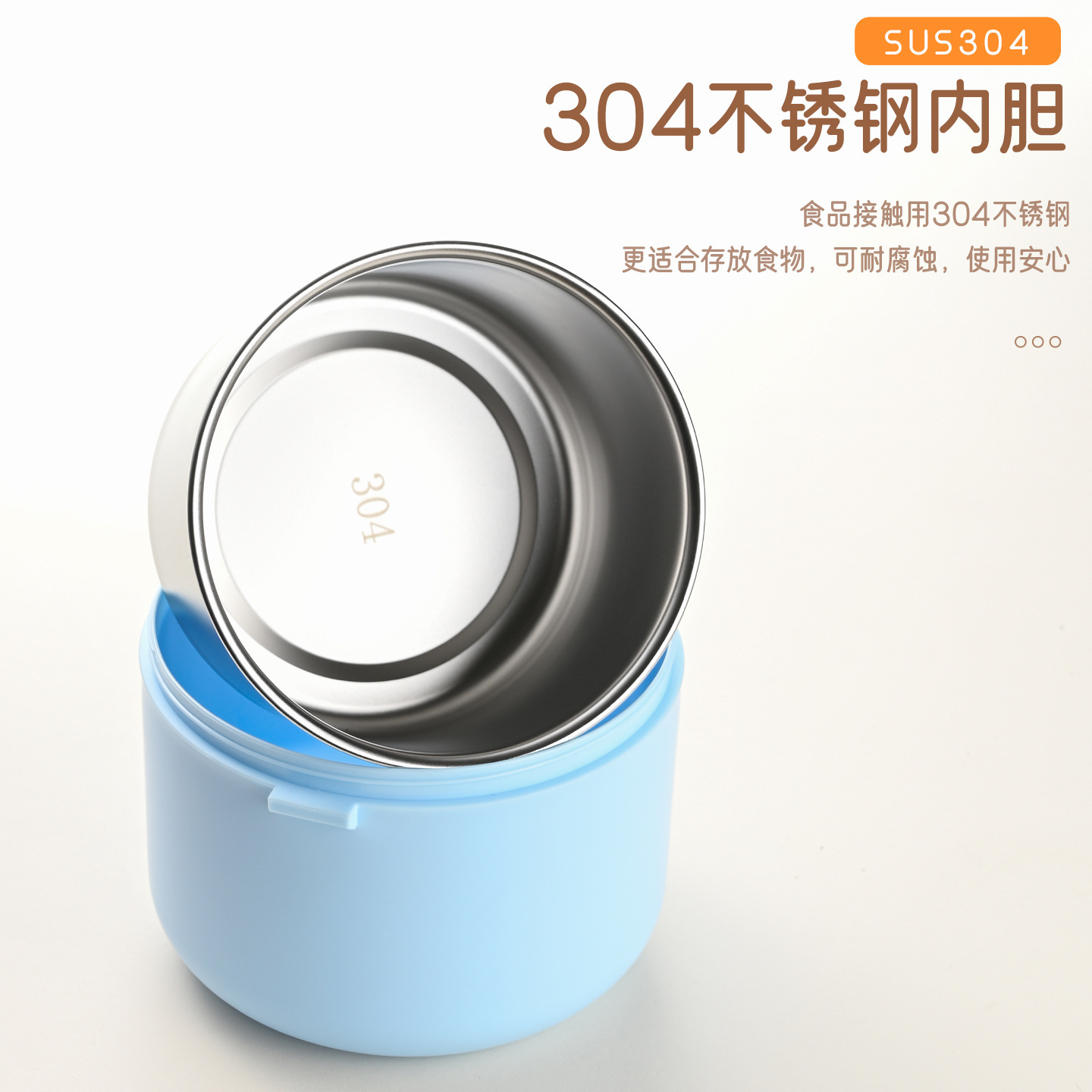 Stainless steel lunch box, multi-layer lunch box, round insulated lunch box, double-layer office worker, student Application Scenario