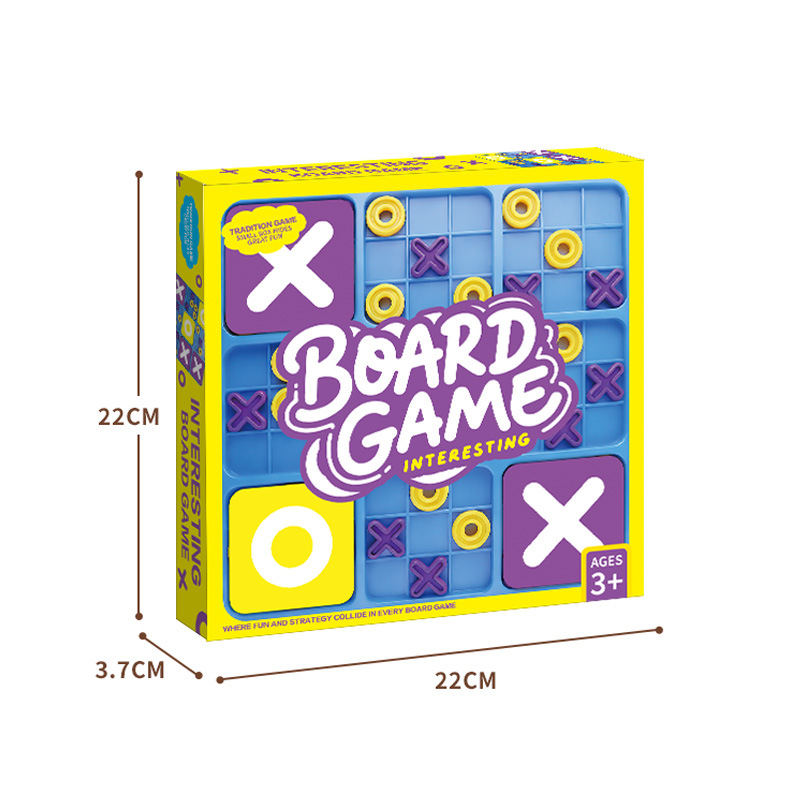 Cross-border Educational Nine-square Grid XO Tic-Tac-toe Board Game, parent-child early education interactive thinking training, children's toy Item Picture