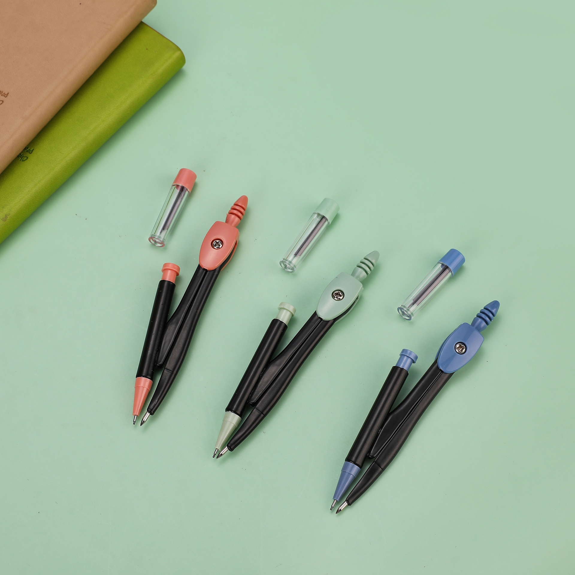 Donghe 2601 Compass Set Two-piece Compass set for Students' drawing multi-functional compass set Metal compass details Picture