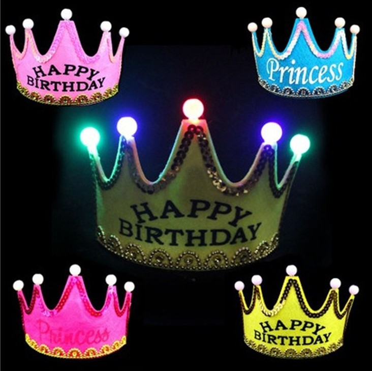 公主王子生日发箍 发光皇冠 儿童节用品 王子帽 地摊货源玩具批发