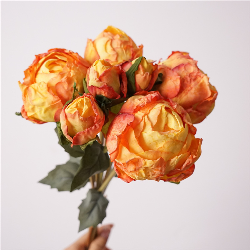 花杆/火把狂欢夜导具/仿真花/仿真花diy发饰/电镀玫瑰花产品图