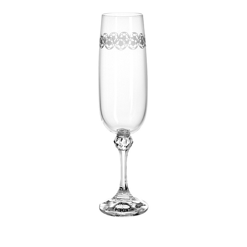 Czech imported lead-free crystal wine glasses, simple and atmospheric red wine glasses, whisky glasses, champagne glasses, gift box wholesale Item Picture