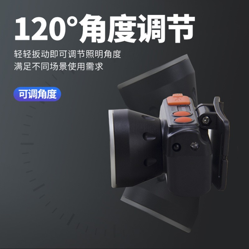 Pailide Cross-border high-power sensor headlamp with long-range flashing integrated 6+1 strong light aluminum alloy for outdoor night fishing and cycling Application Scenario