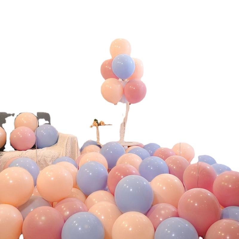 Wholesale of balloons in macaron color, thickened, non-toxic and explosion-proof, for shopping mall stores, event decoration, scene arrangement, and multiple colors Item Picture
