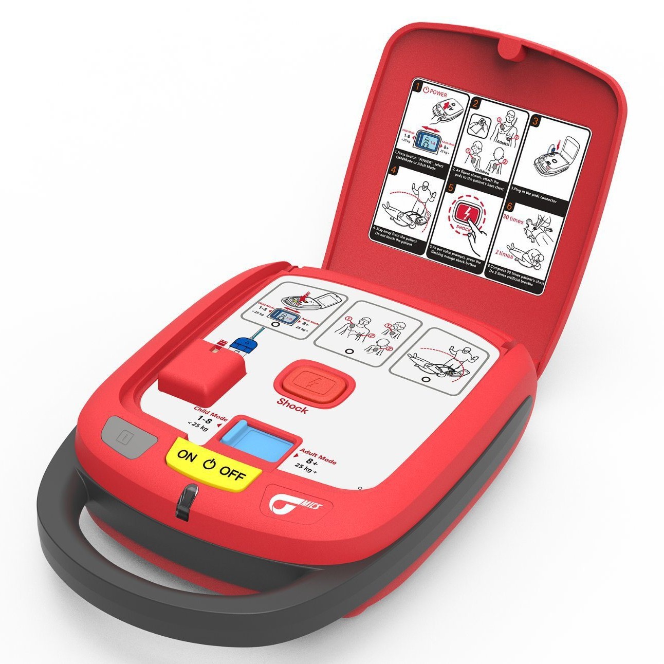 Cross-border exclusive supply DP1 defibrillator portable outdoor emergency external defibrillator with power AED defibrillator machine Specification image