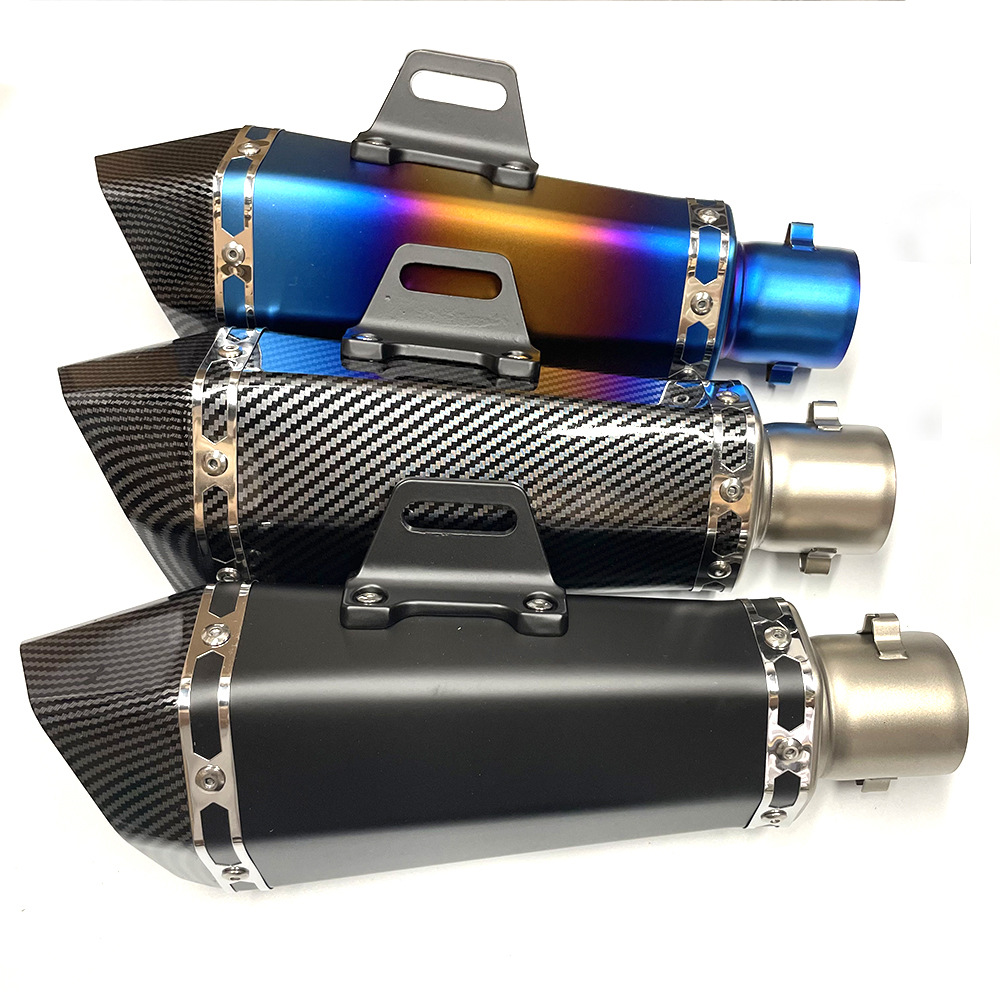 The motorcycle sports car is suitable for Kawasaki ZX6, R10, RZ900, Z800, Yamaha R3, R25, R6 and Scorpion exhaust pipes