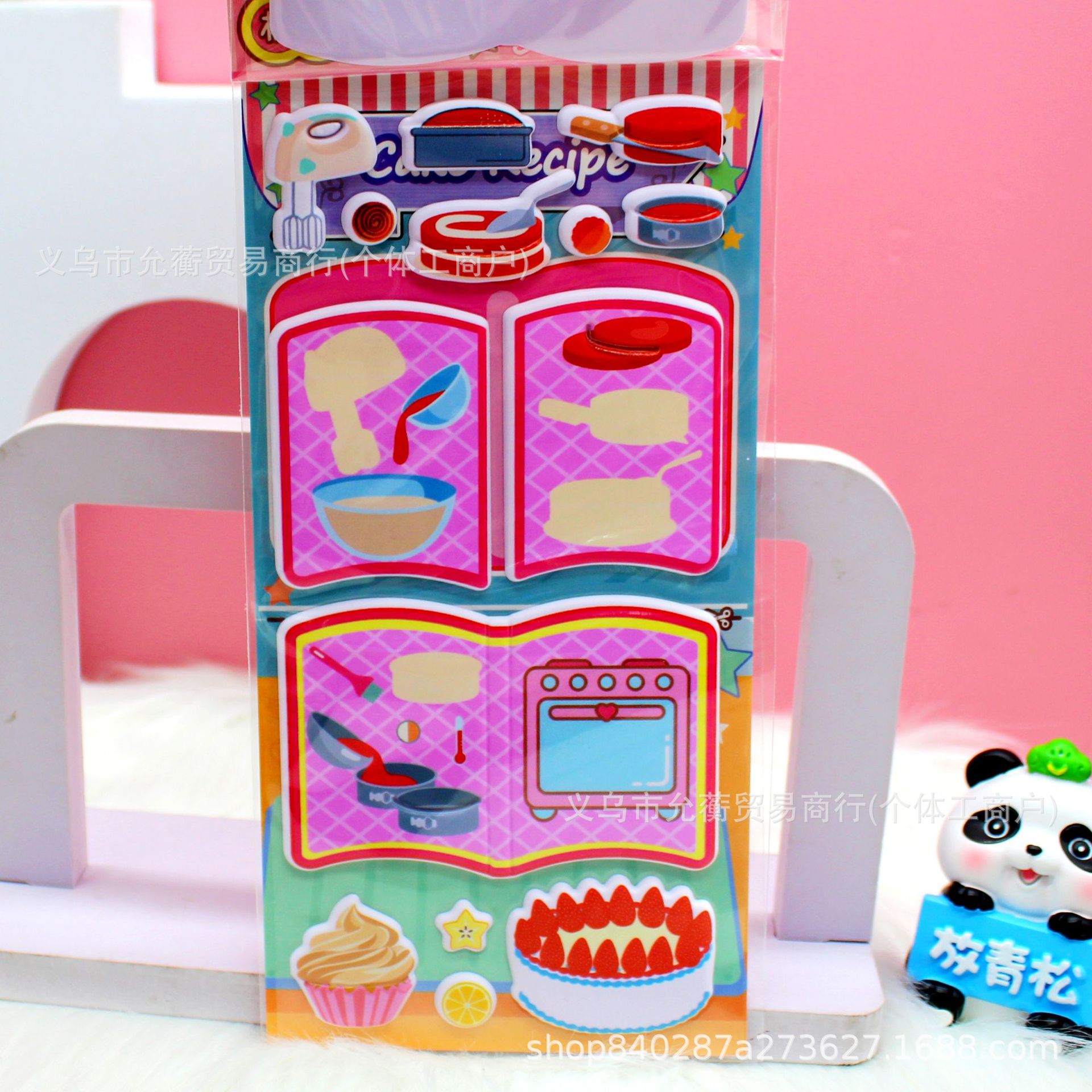 New cute cartoon simulation food street sticker gifts, children's toys, notebook planner materials, decoration wholesale for Christmas Application Scenario