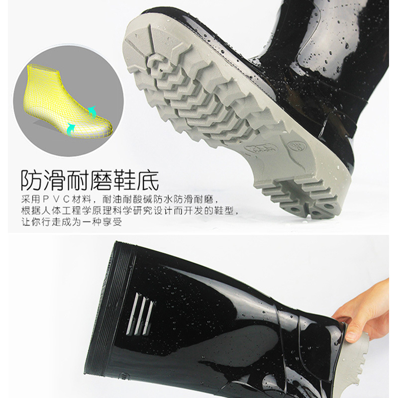 雨靴加厚防水儿童雨靴100双装防滑保暖冬季新款细节图